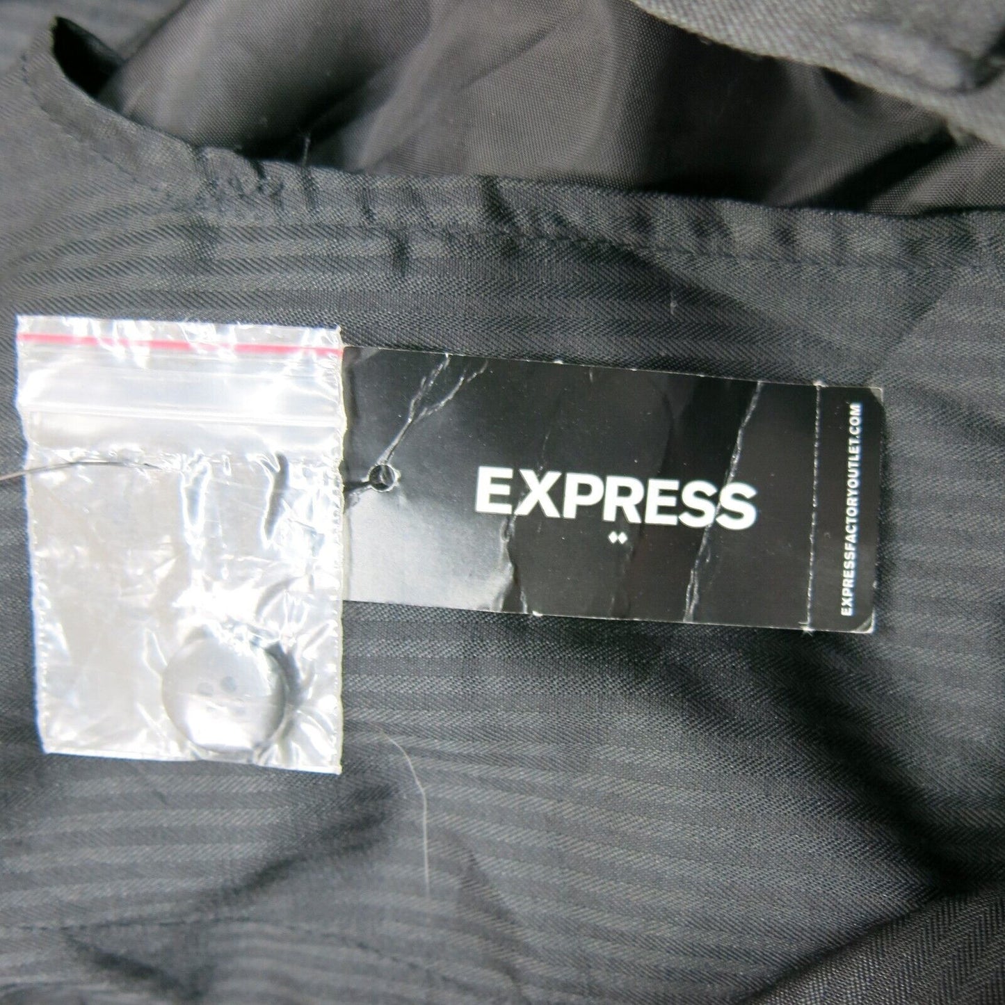 Express Mens Pant Dress Photographer Straight Leg Pockets Black Size W38XL32