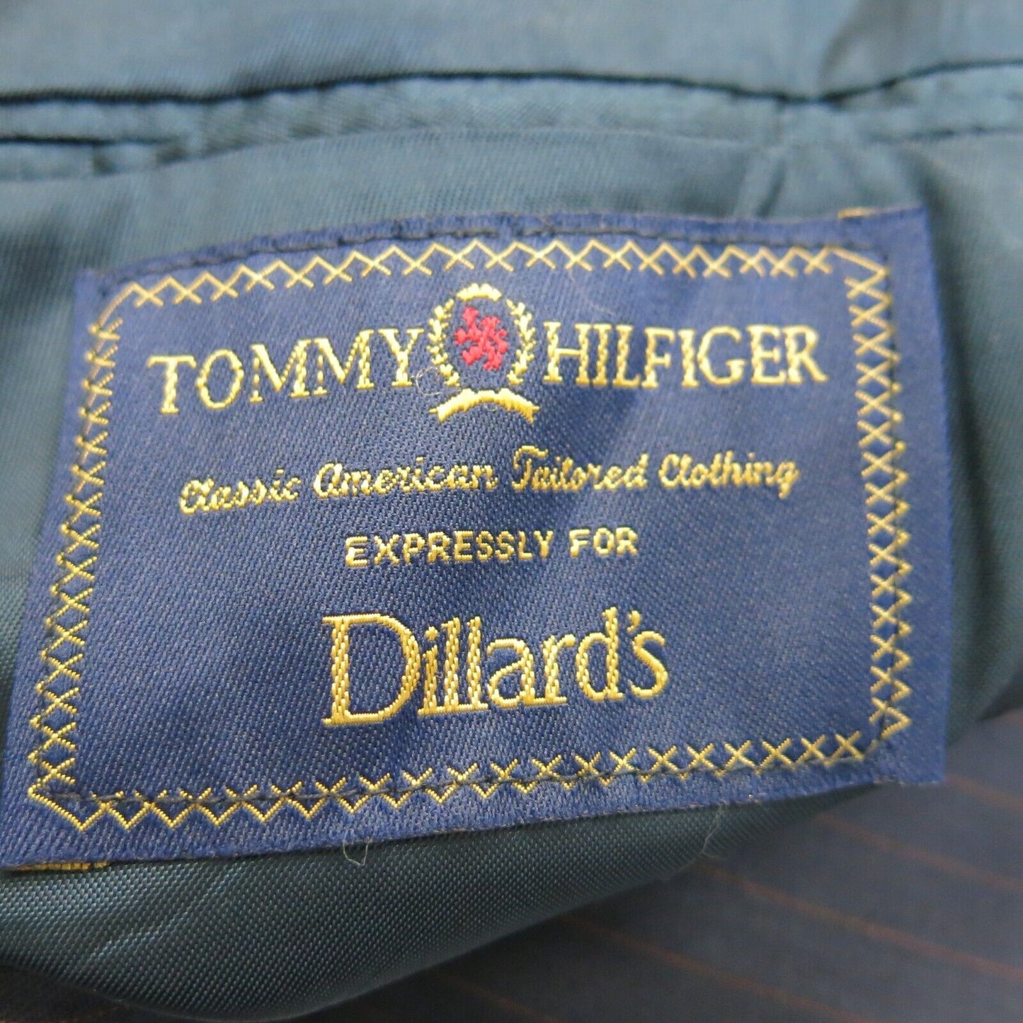 Tommy Hilfiger Mens Blazer Coat Single Breasted Dillard's Black Size 40L