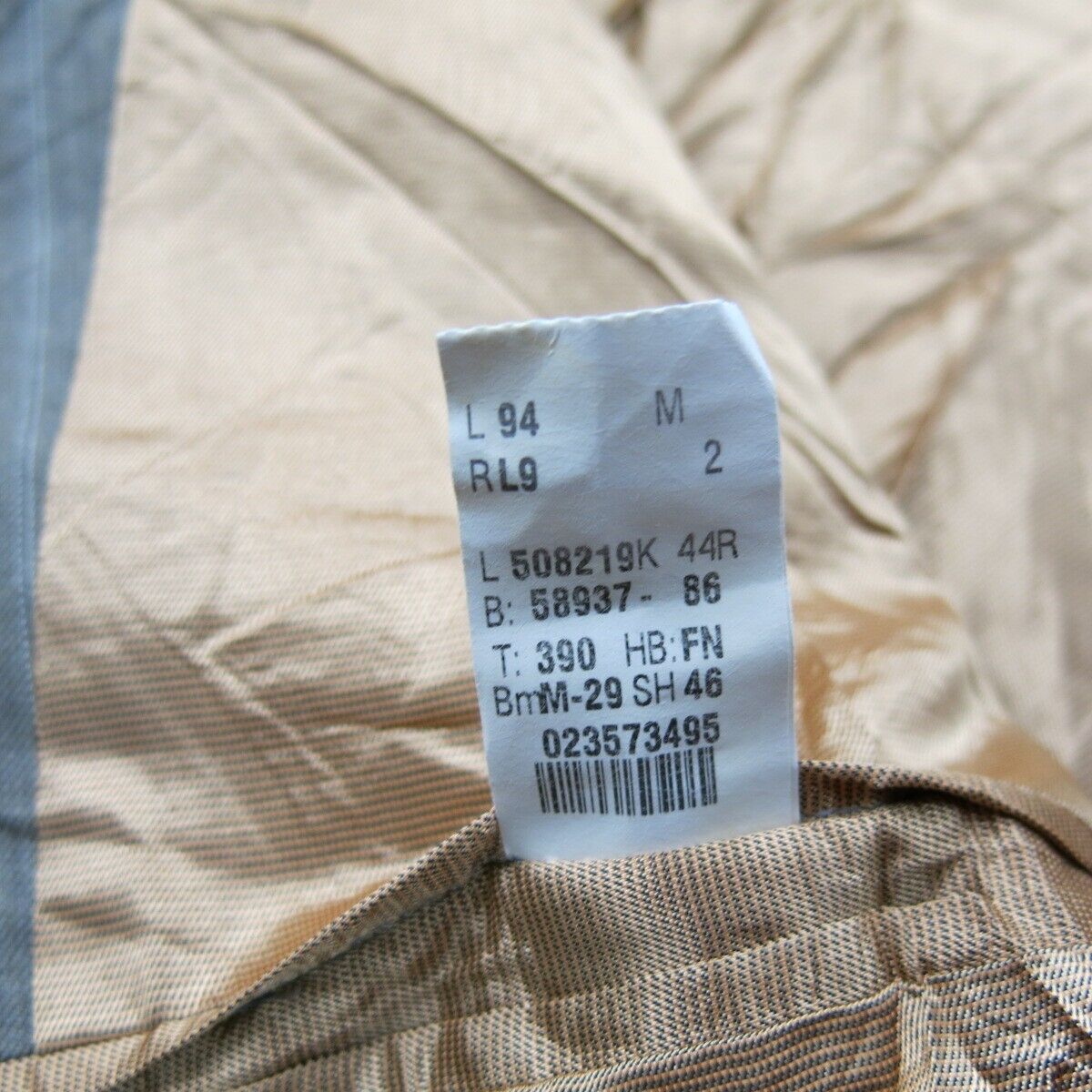 Ralph Lauren Mens Blazer Coat Striped Single Breasted Long Sleeve Clay Gray 42R