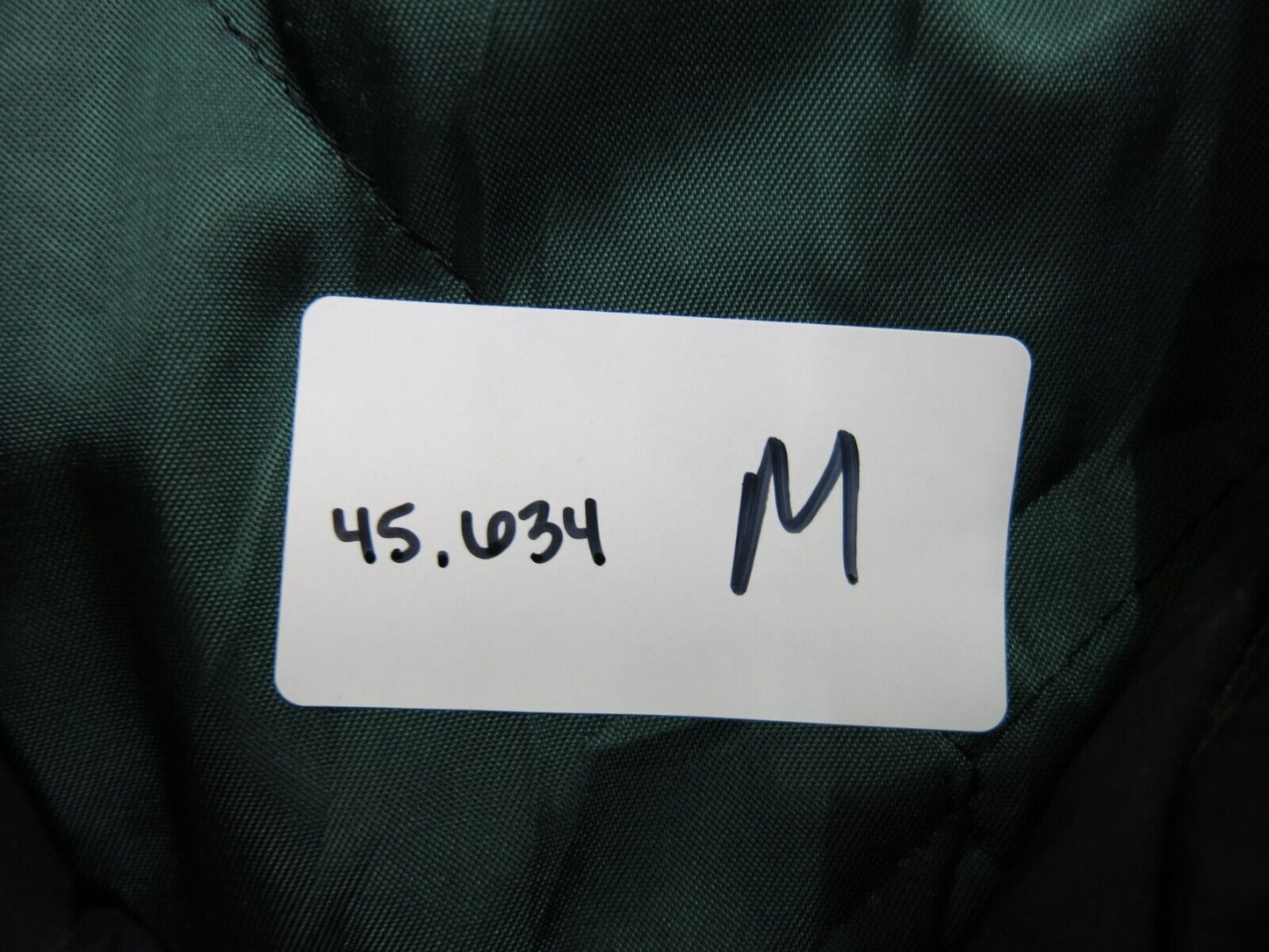 Forecaster Men Windbreaker Jacket Coat Front Button Long Sleeve Green Size Small