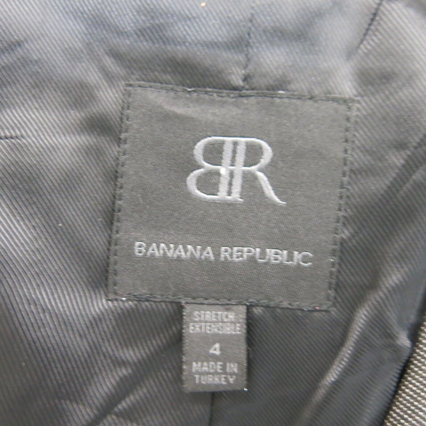 Banana Republic Womens Blazer Coat Single Breasted Long Sleeve Pockets Black 4