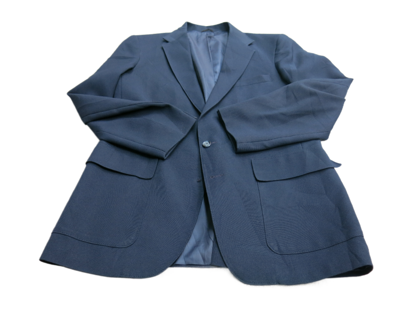 Levis Mens Blazer Coat Single Breasted Long Sleeves Pockets Blue Size 40R
