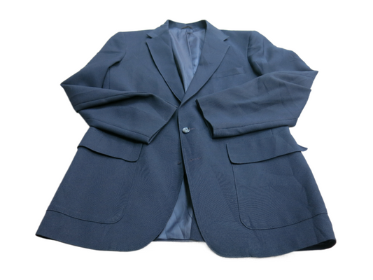 Levis Mens Blazer Coat Single Breasted Long Sleeves Pockets Blue Size 40R