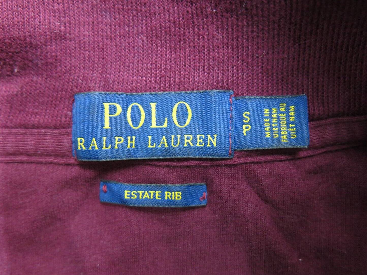 Polo By Ralph Lauren Men Pullover Sweatshirt Long Sleeves Mock Neck Maroon  S/P