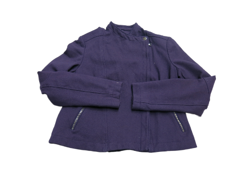 Banana Republic Mens Jacket Full Zip Up Long Sleeve Zipper Pockets Purple Size S