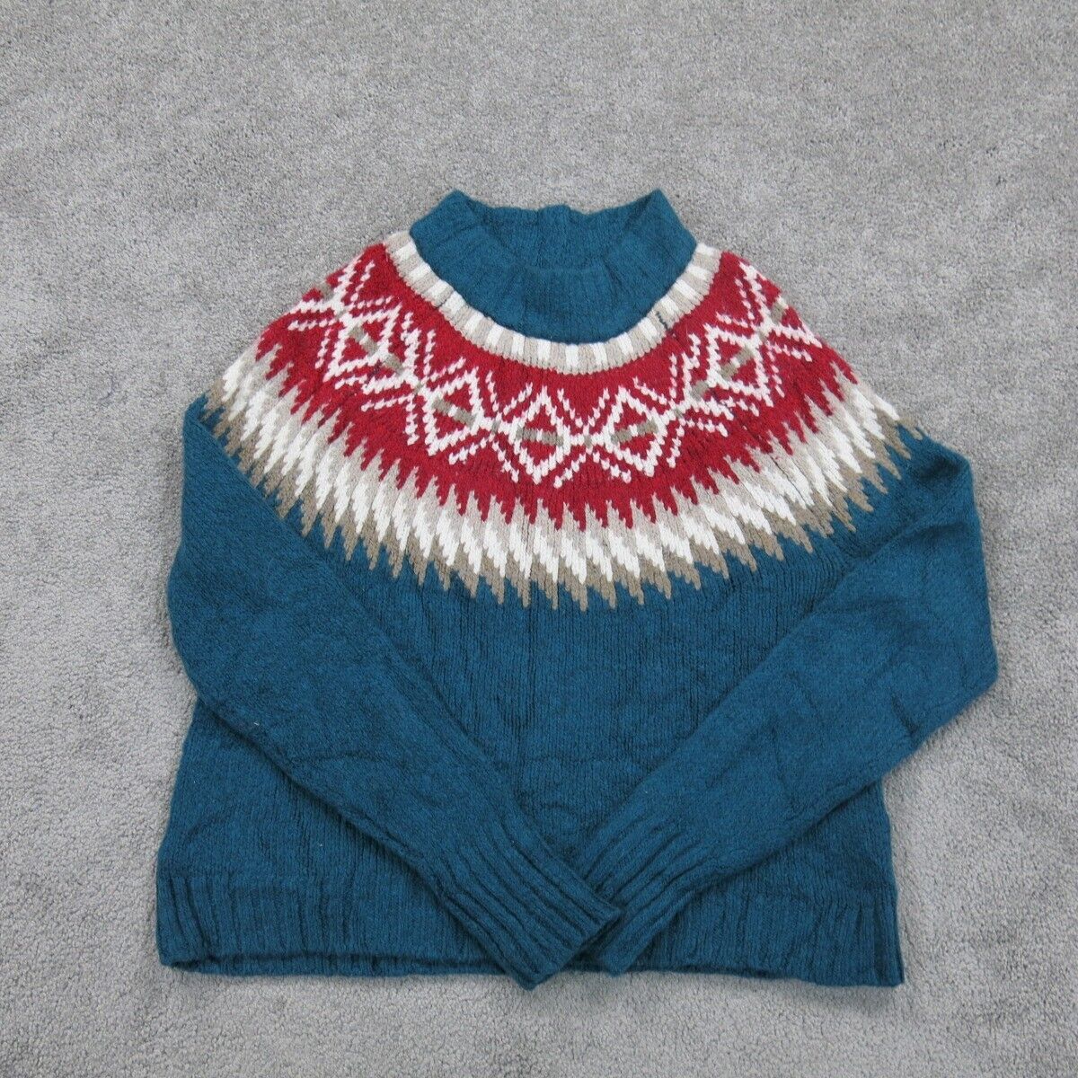 American Eagle Womens Pullover Crew Neck Sweater Long Sleeves Blue Size Small