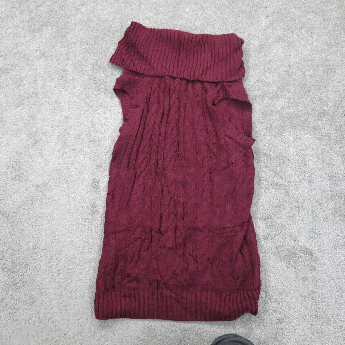 Banana Republic Womens Pullover Sweater Knitted Sleeveless Maroon Size Medium