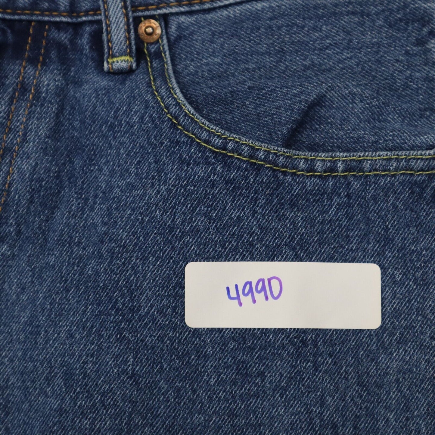 Levi s 505 Jeans Men's  Size 33 Blue Stretch Regular Fit Straight Denim Jeans