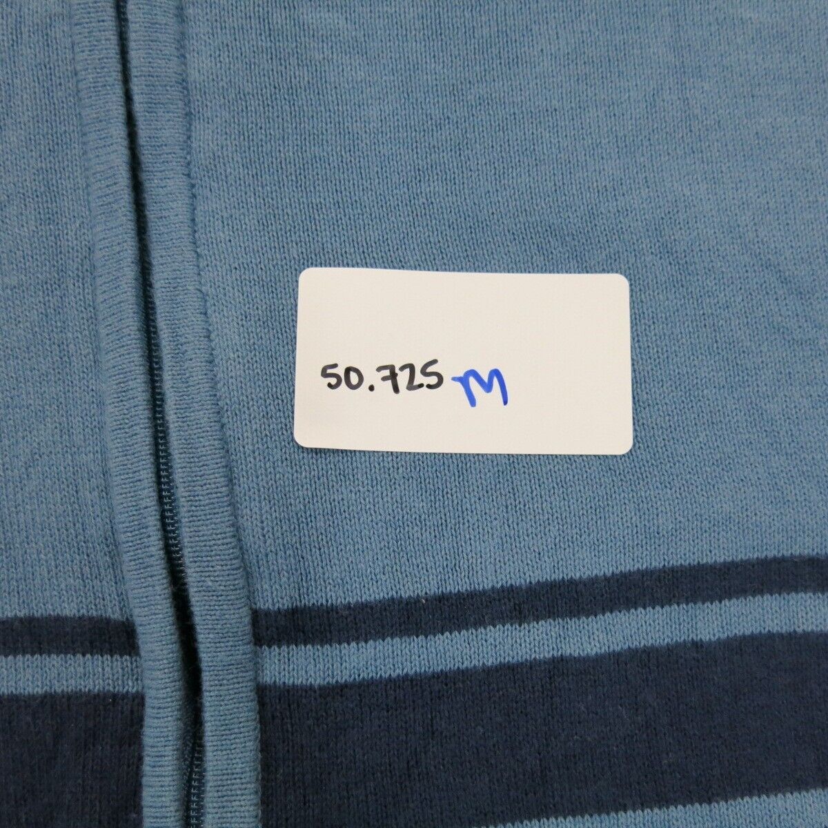 Tommy Hilfiger Mens Vest Sweater Sleeveless 1/4 Zip Mock Neck Blue Size Medium