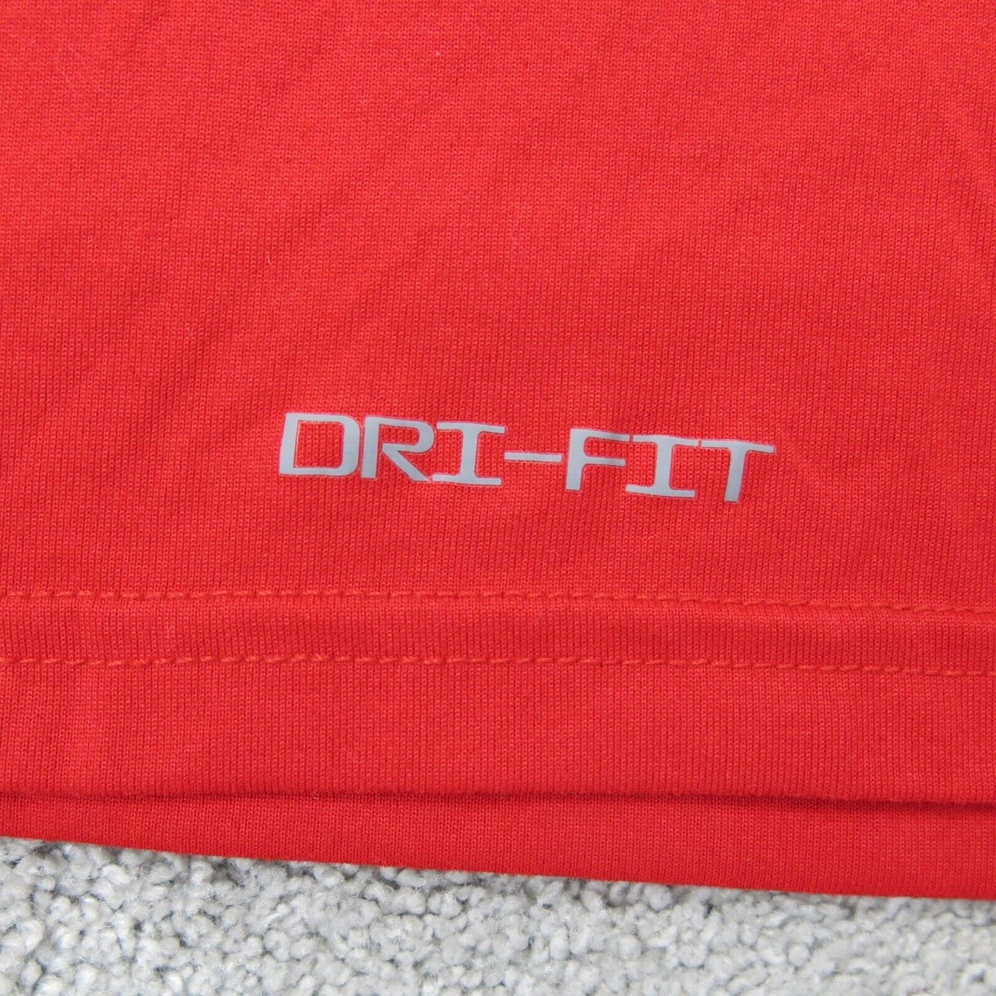 The Nike Tee Mens Crew Neck T Shirt Long Sleeves Dri Fit Logo Red Size X Large
