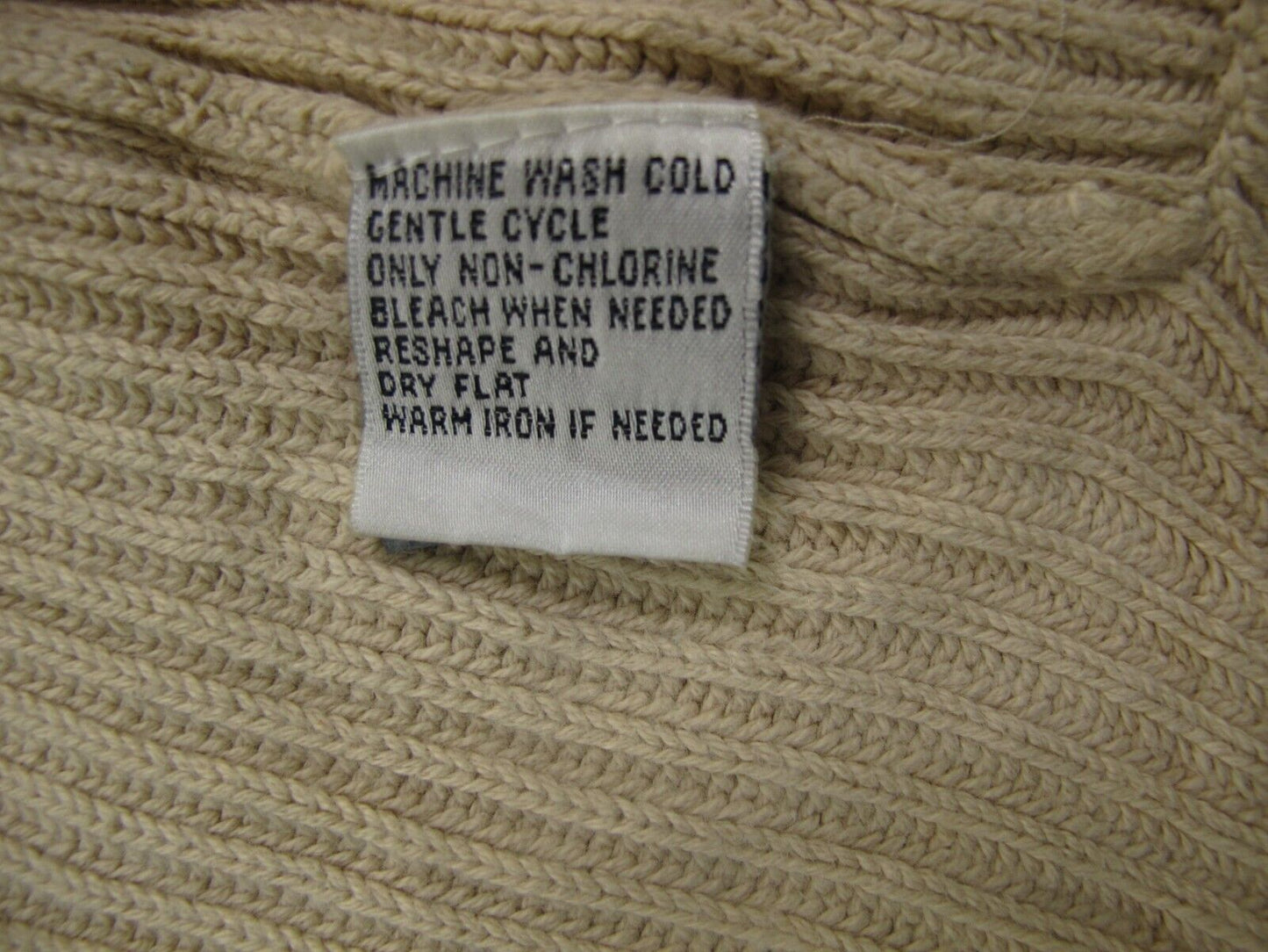 Talbots Womens Cardigan Sweater Knitted Long Sleeves Brown Size XL