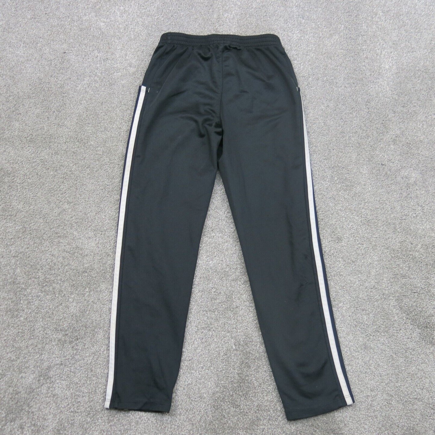 Adidas Pants Womens Size S Black Athletic Activewear Pants 3 White Side Striped