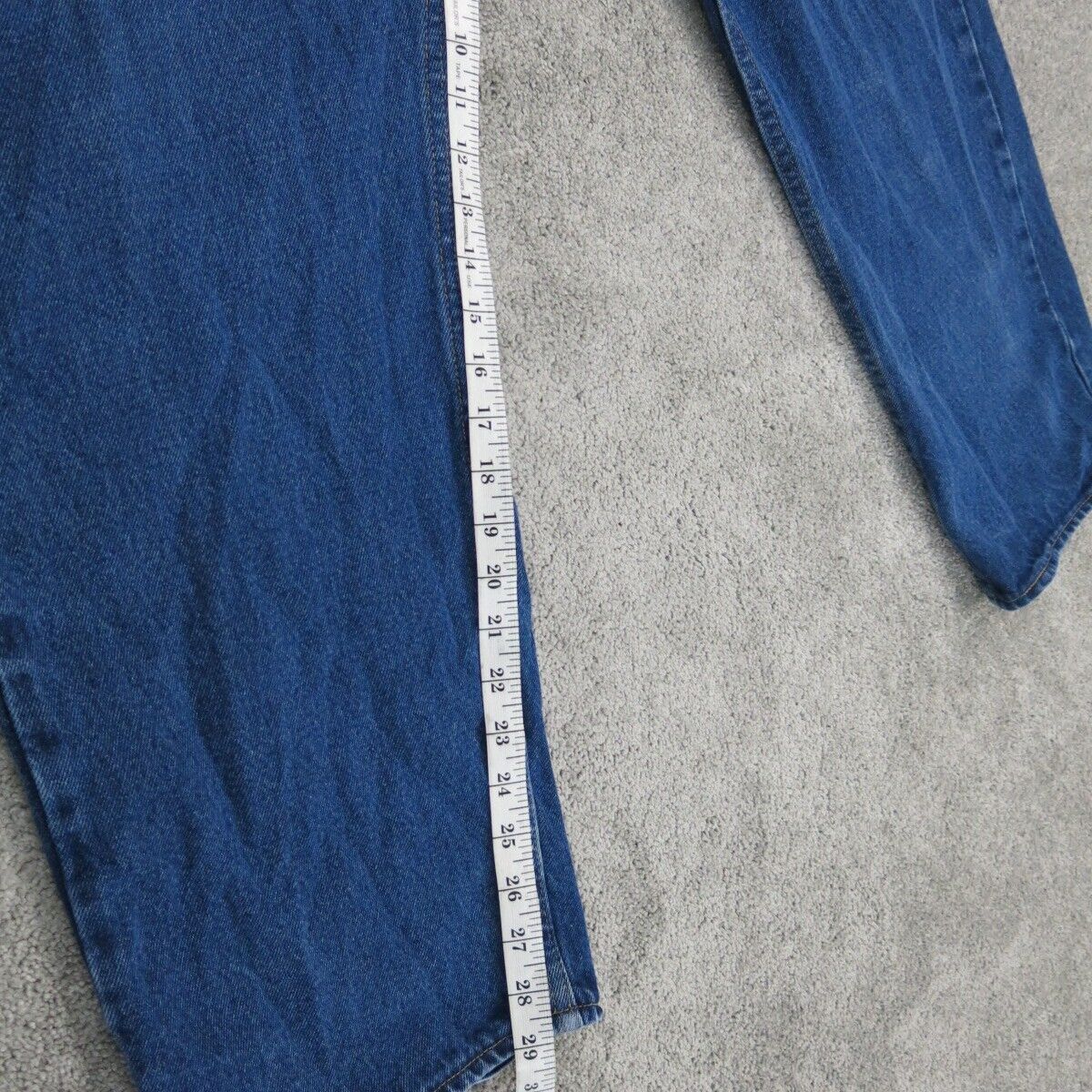 Wrangler Mens Jeans Regular Fit Straight Leg Denim High Rise Blue Size W42XL30
