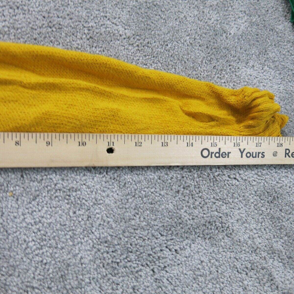 Divided H&M Womens Pullover Sweater Long Sleeves Crew Neck Yellow Size Large