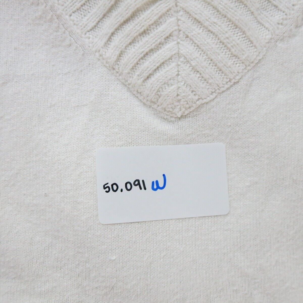 Express Womens Pullover Sweater Knitted V Neck Long Sleeves White Size Medium