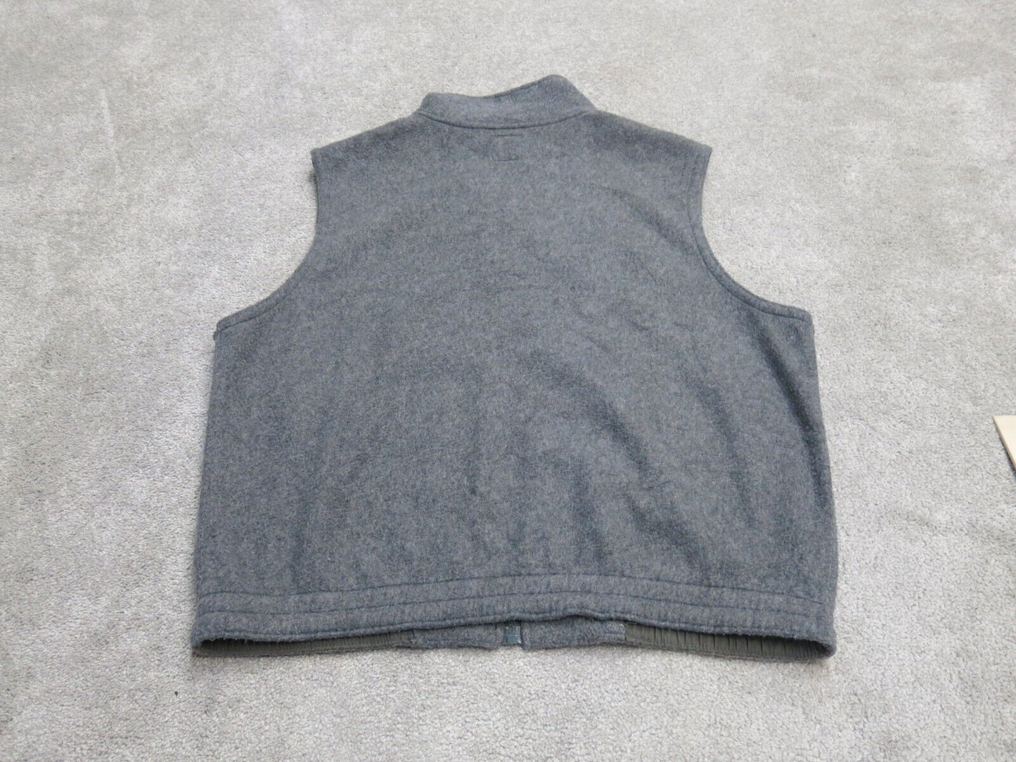 Gap Mens Jacket Full Zip Jacket Sleeveless High Neck Gray Size Medium