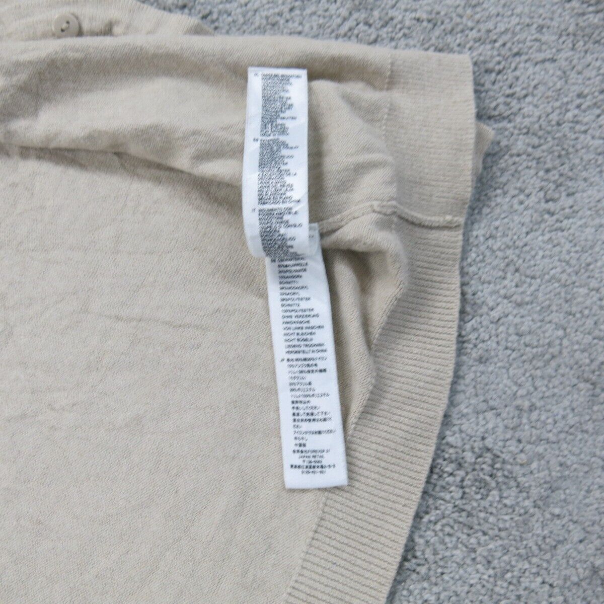 Forever 21 Womens Cardigan Sweater Front Button Long Sleeves Ivory Size Medium