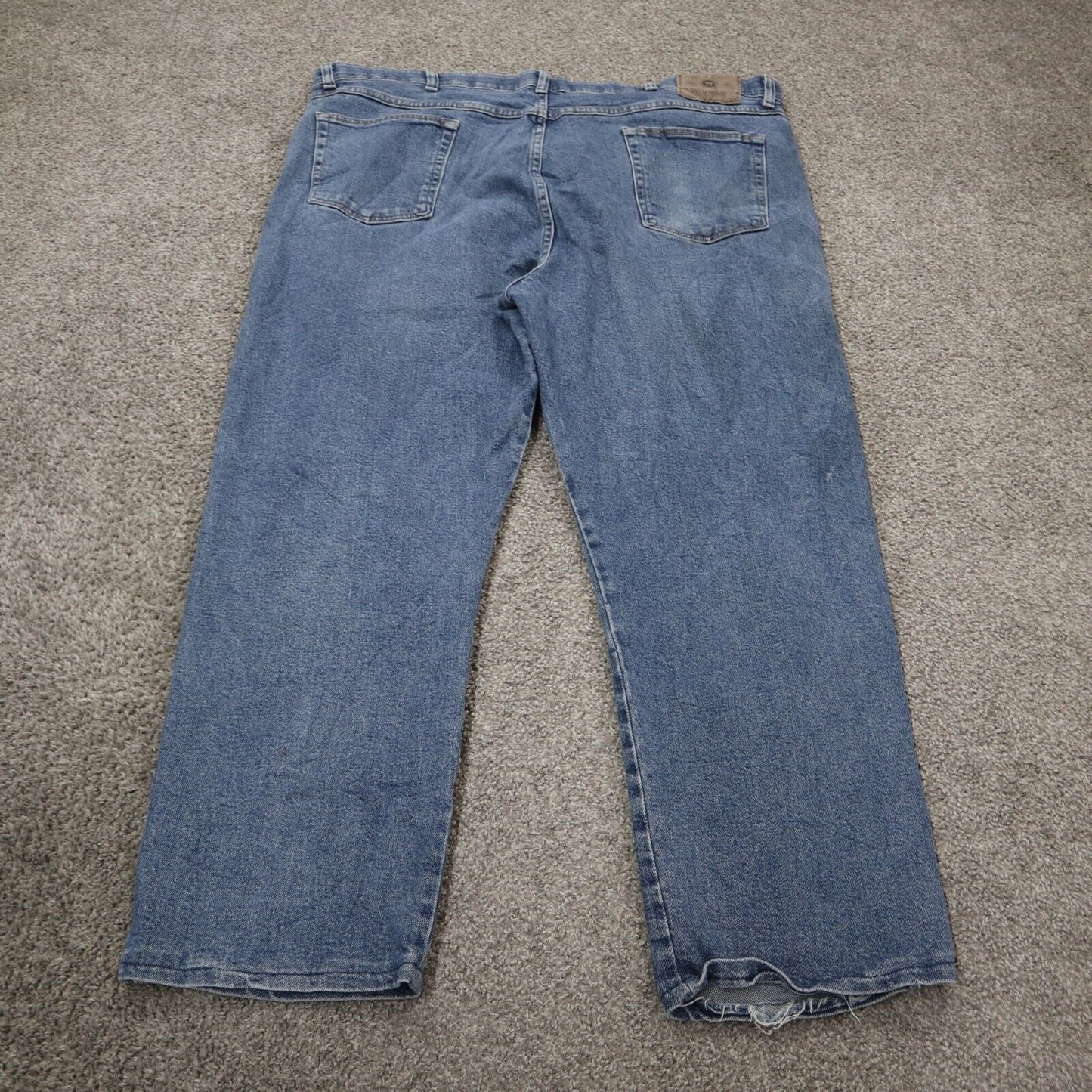 Wrangler Mans Jeans Straight Leg Stretch Regular Fit High Rise Blue Size W44XL29