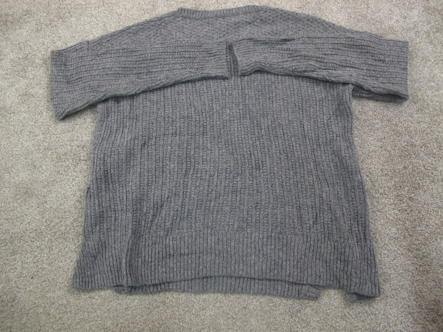 Madewell Womens Pullover Knitted Sweater Long Sleeve Crew Neck Gray Size Small