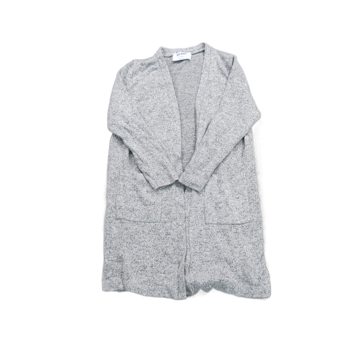 Old Navy Womens Cardigan Sweater Open Front Long Sleeves Pocket Gray Size Small