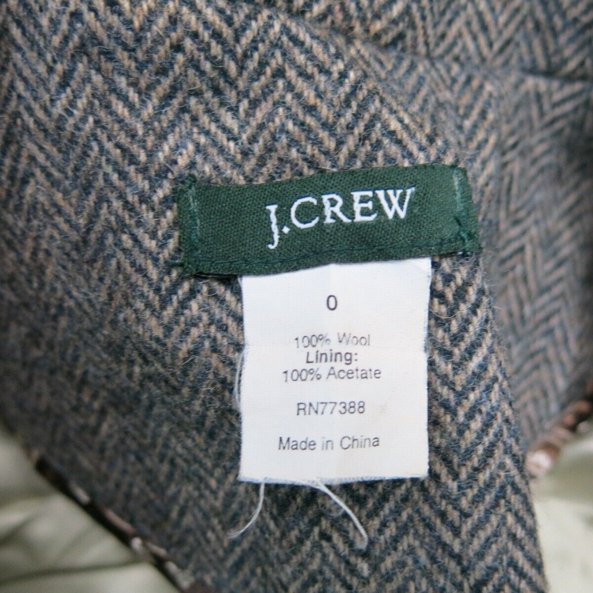 J. Crew Womens Trench Coat Jacket Tie Waist Long Sleeves Gray Size 0
