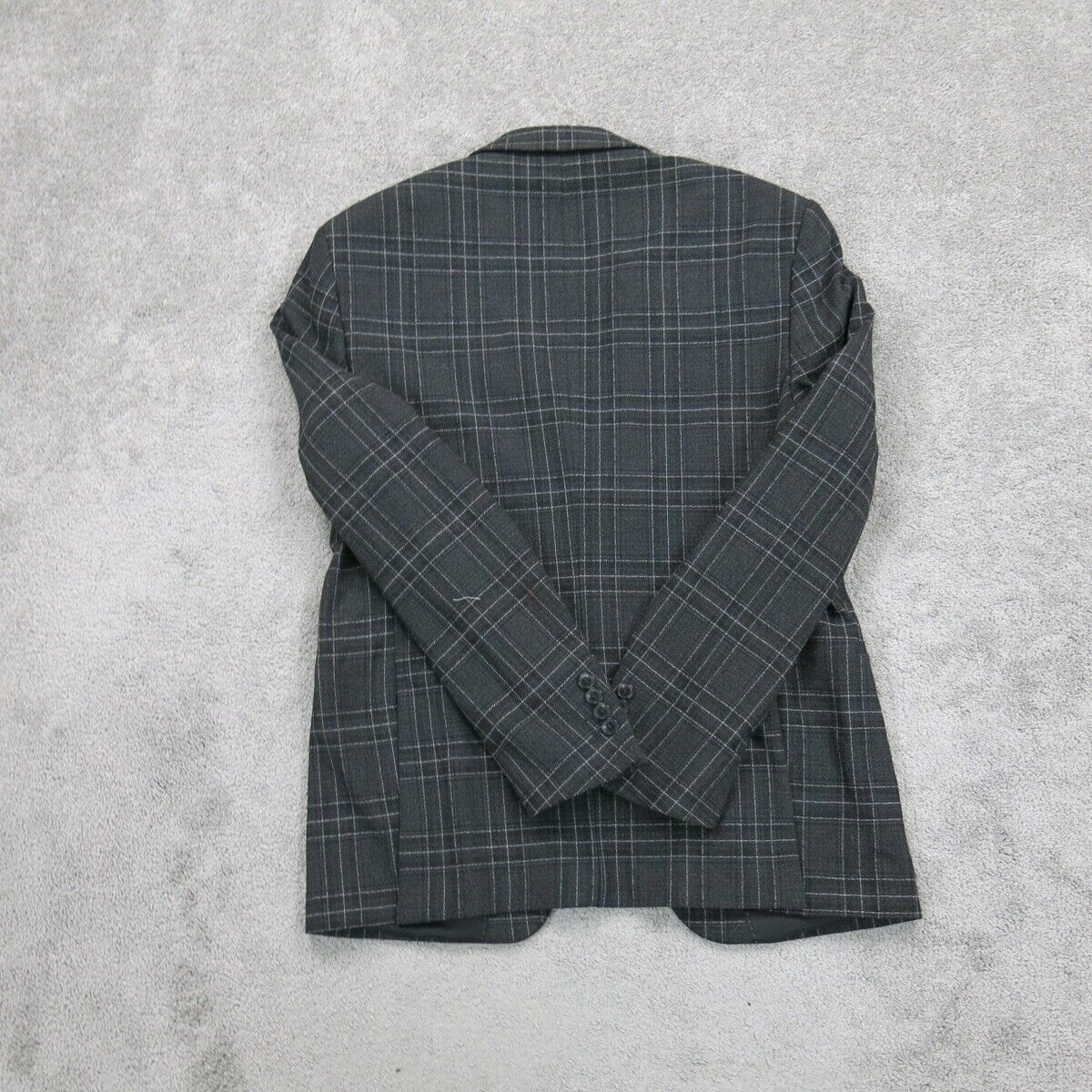 Zara Womens Blazer Coat Jacket Single Breasted Long Sleeves Black Size 42