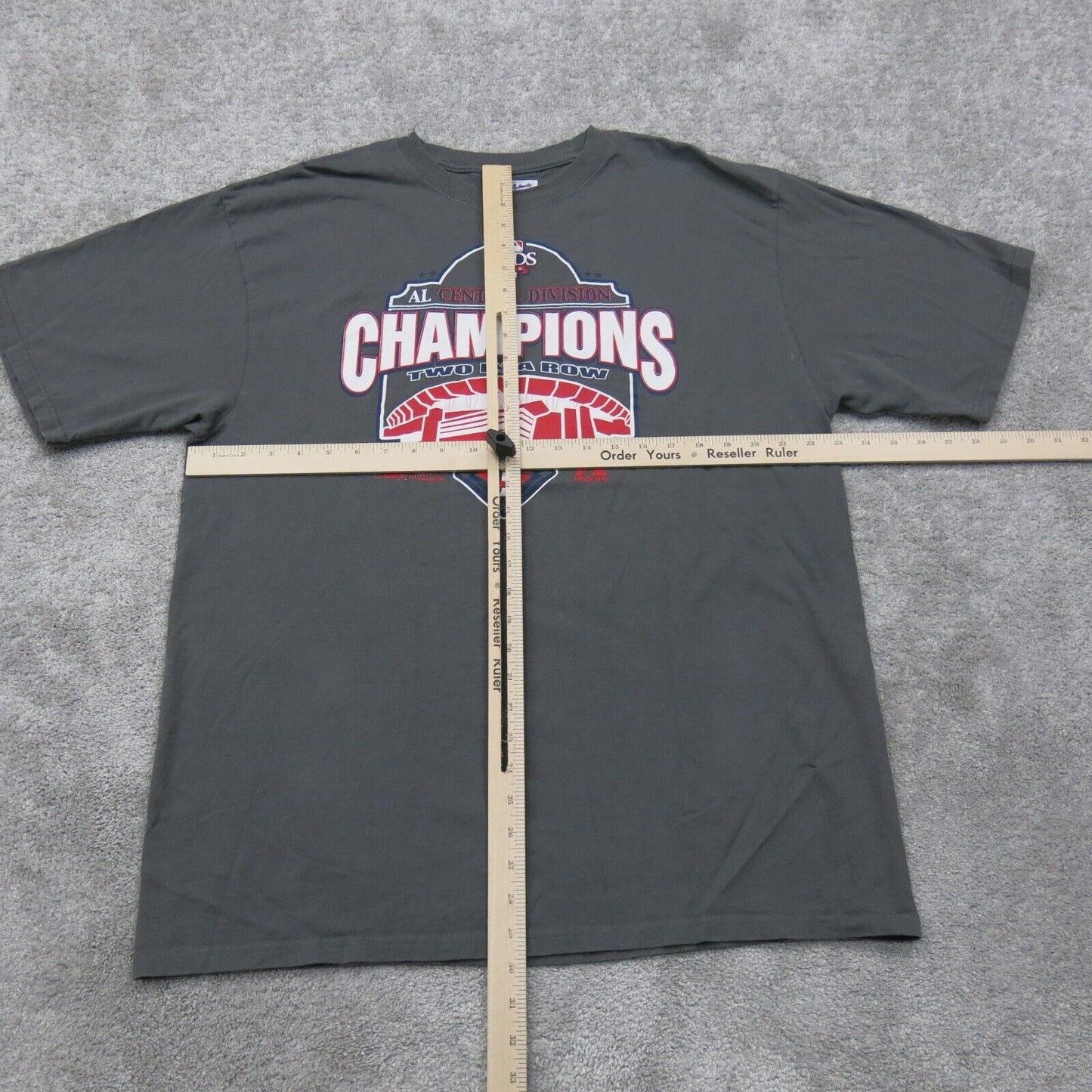 Majestic Mens Crew Neck T Shirt Short Sleeves Athletic Fit Dark Slate Gray SZ L