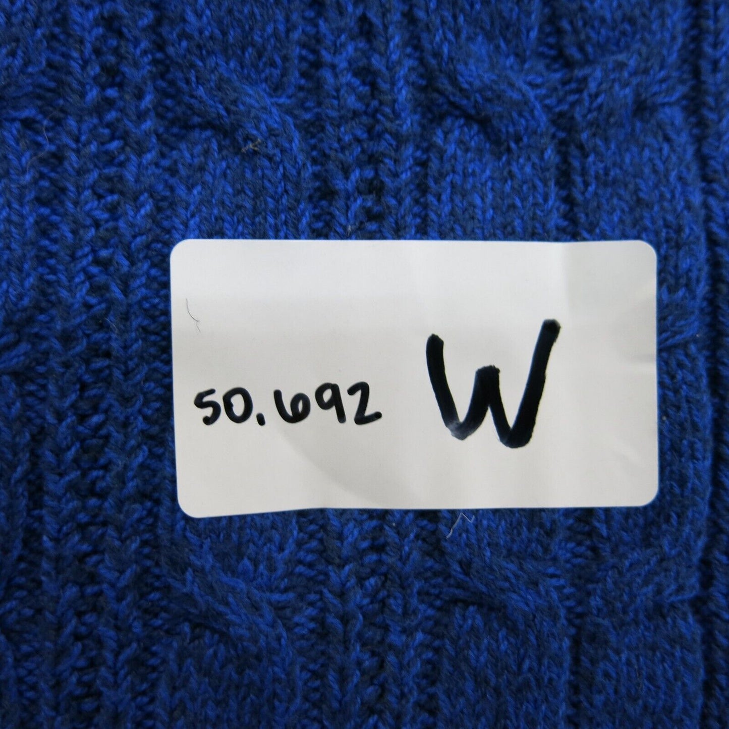ST Johns Bay Womens Pullover Sweater Knitted Round Neck Cotton Blue Size X Large