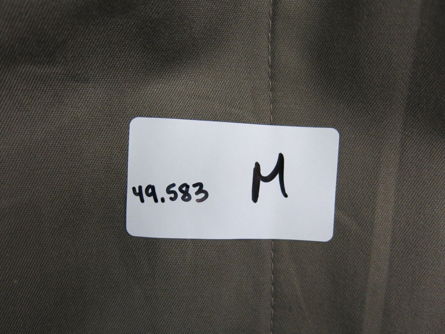 London Fog Mens Long Over Coat Open Front Long Sleeves Beige Size 10 Regular