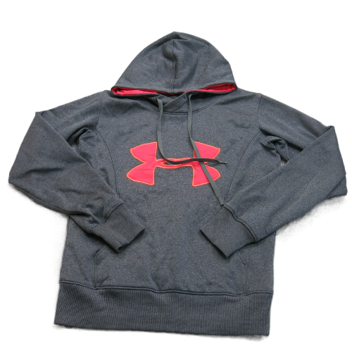 Under Armour Women Hoodie Drawstring Pockets Semi Fitted Heatgear Black Size XS
