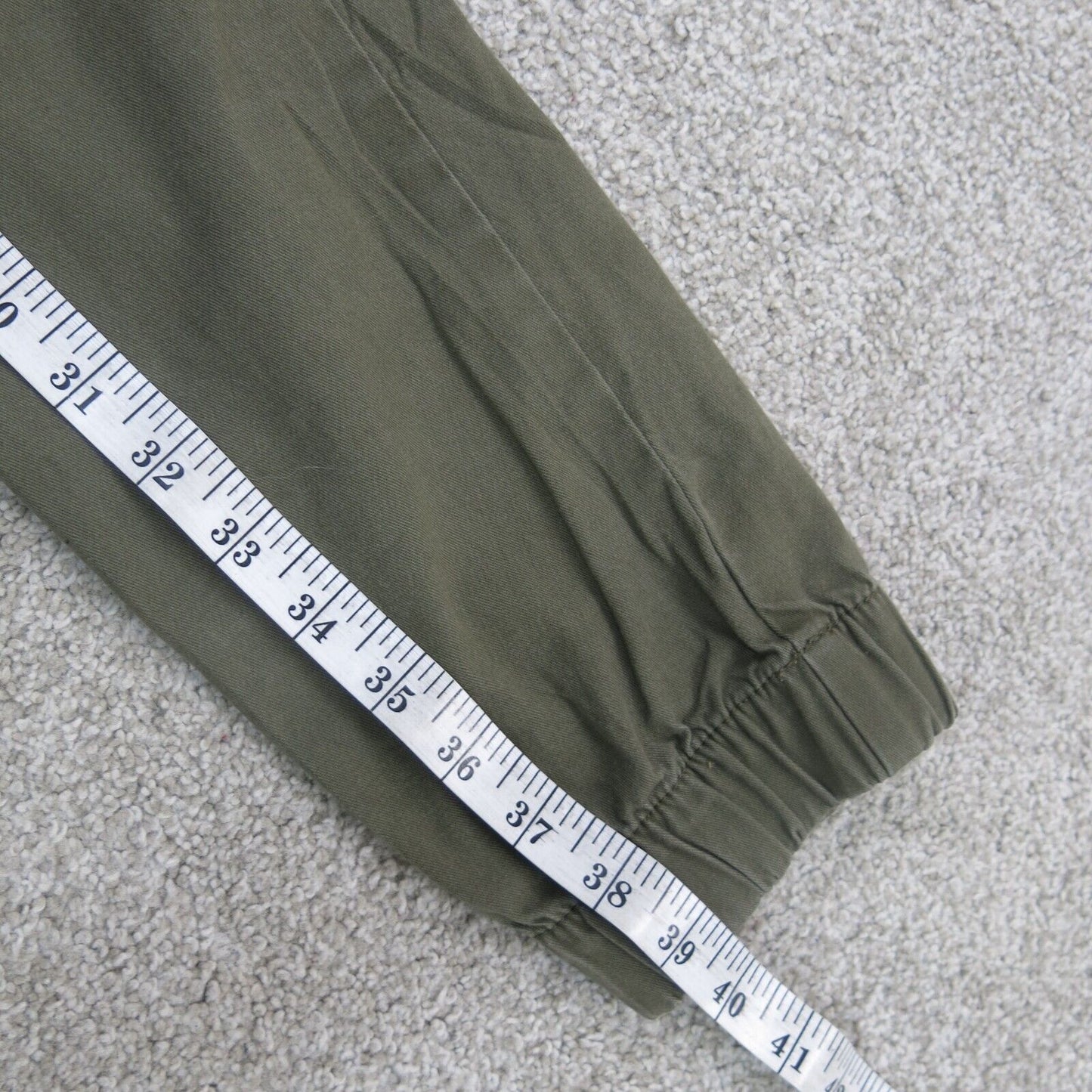 Divided By H&M Womens Pant Jogger High Rise Drawstring Waist Clay Green Size XS