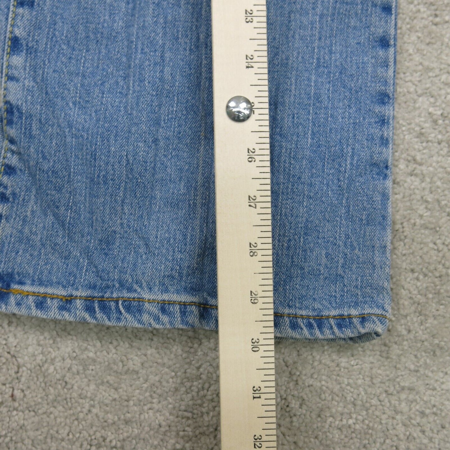 Levis 515 Mens Jeans Bootcut Denim Mid Rise Five Pockets Blue Size 18 Medium