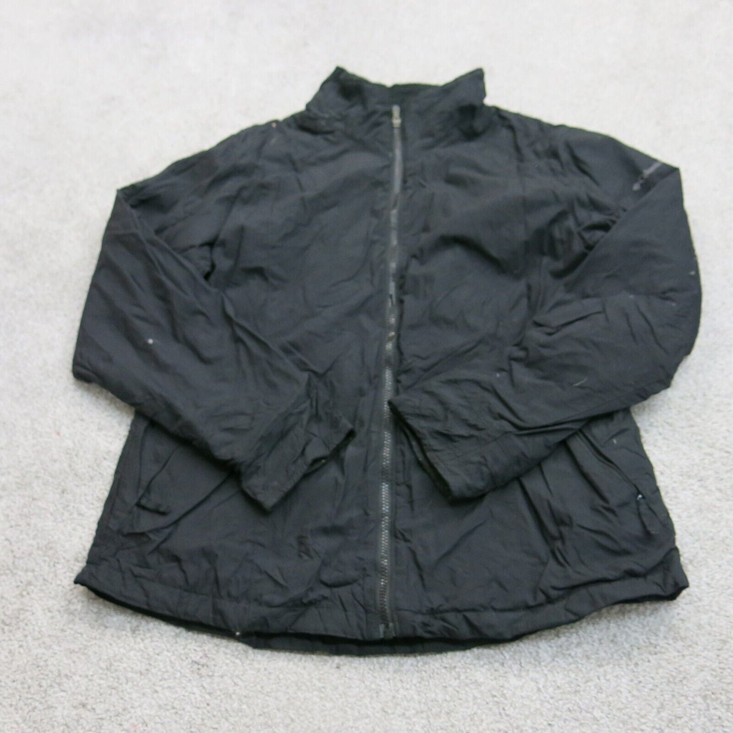 Columbia Sportswear Womens Windbreaker Jackets Full Zip Long Sleeve Black Size L