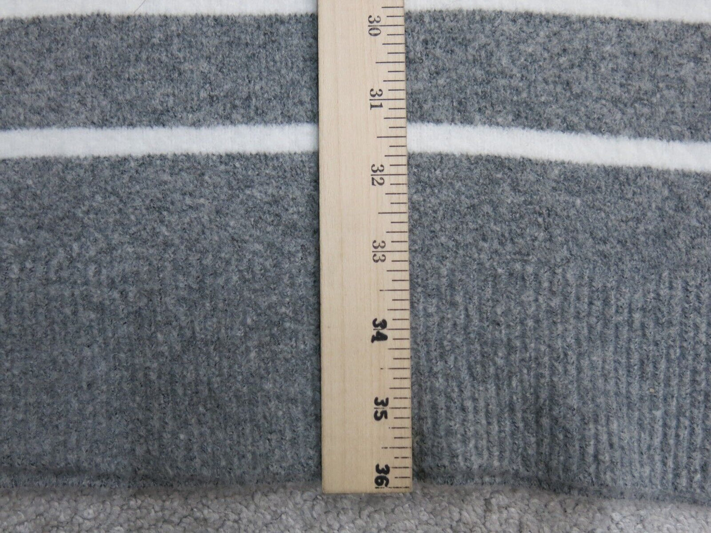 NWT J. Crew Womens Sweater Dress Striped Long Sleeve High Neck Gray White Size M