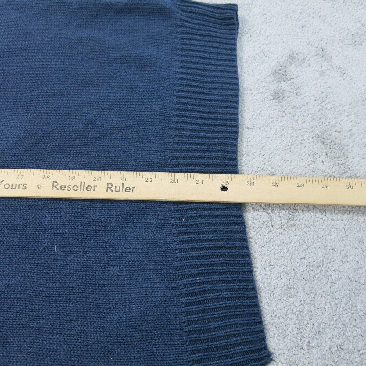 Polo Ralph Lauren Mens Pullover Sweater knitted Sleeveless V-Neck Blue Size L