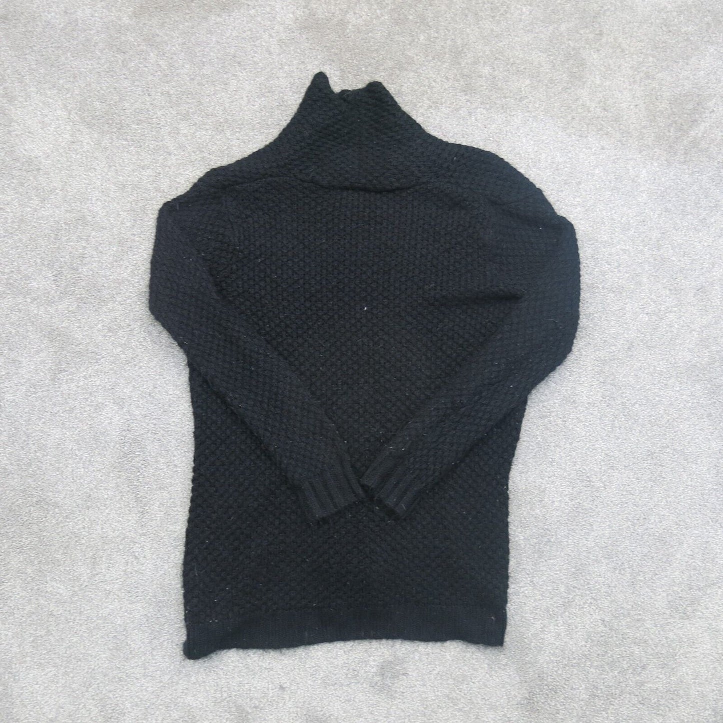 Forever 21 Womens Cardigan Sweater Open Front Long Sleeves Black Size Medium