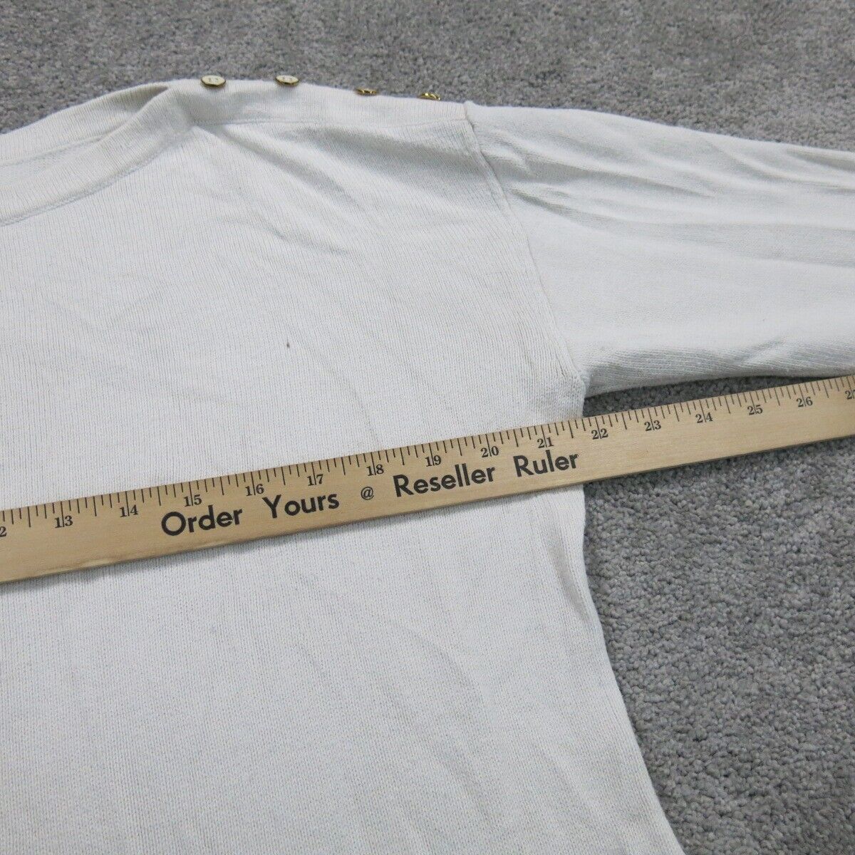 Talbots Womens Pullover Sweater Knitted Boat Neck Long Sleeves White Size XLP