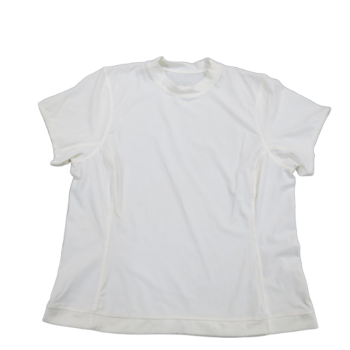 Lands End Womens Pullover T-Shirt Top Crew Neck Short Sleeve White Size X-Large