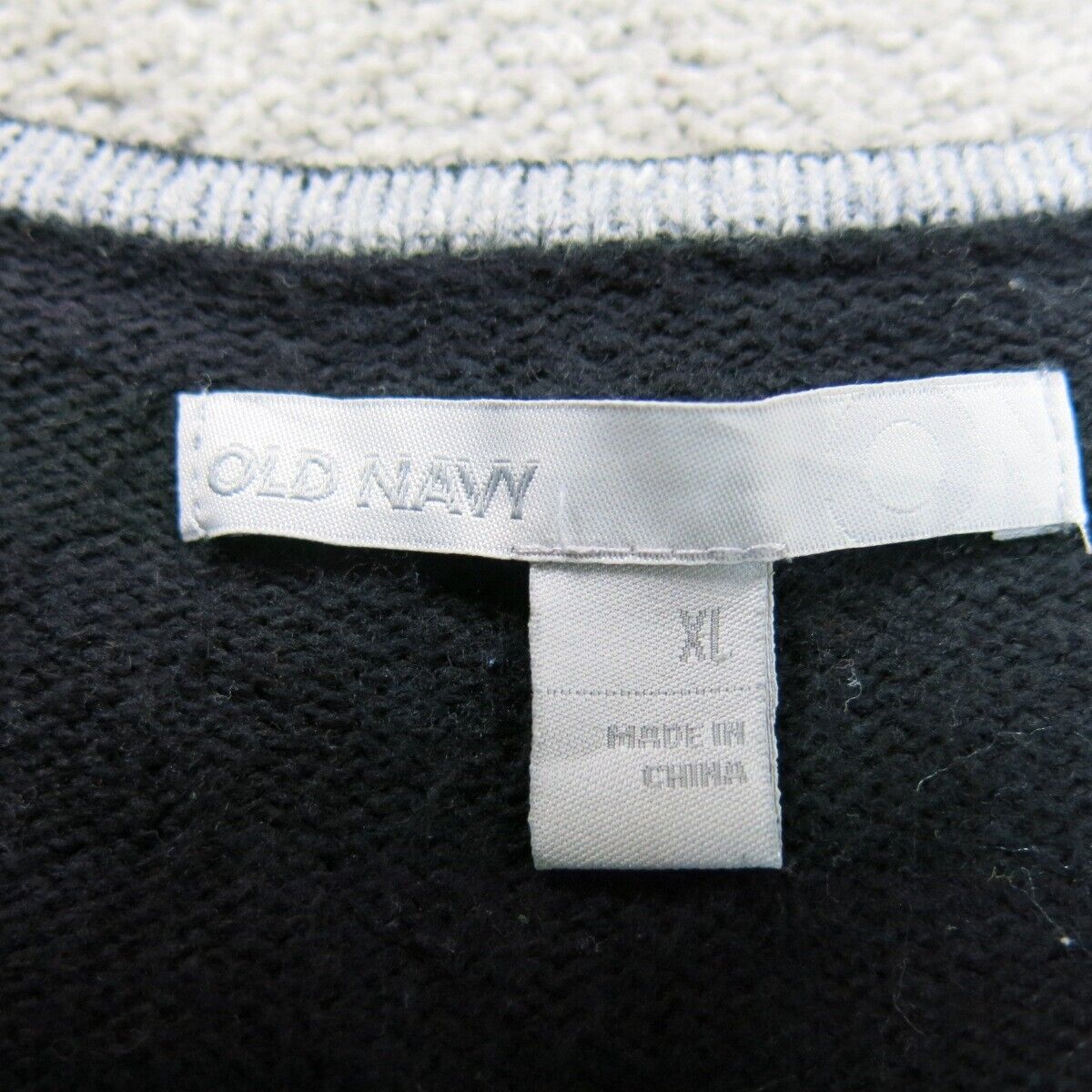 Old Navy Womens Knitted Sweater Dress Scoop Neck 3/4 Sleeve Black Size X Large