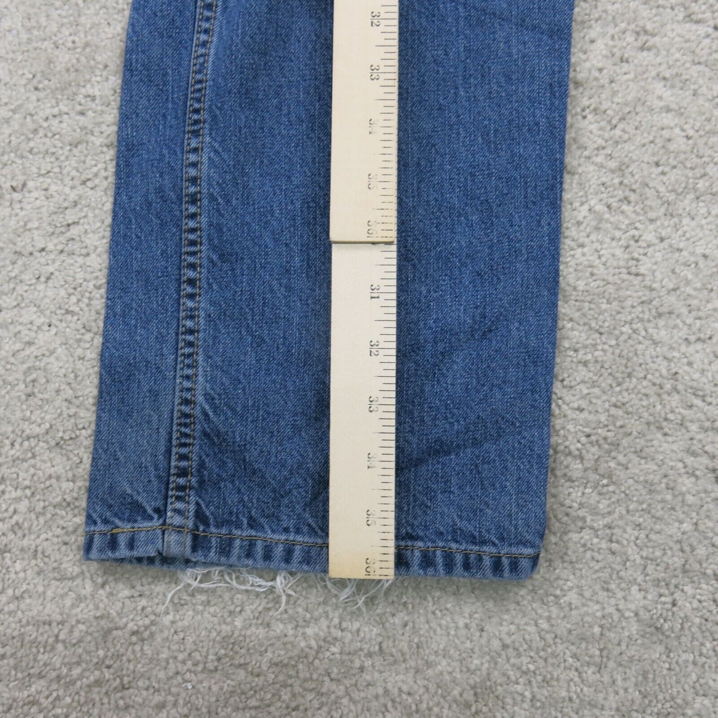 Tommy Hilfiger Mens Jeans Classic Straight Leg Denim Mid Rise Blue Size W36XL32