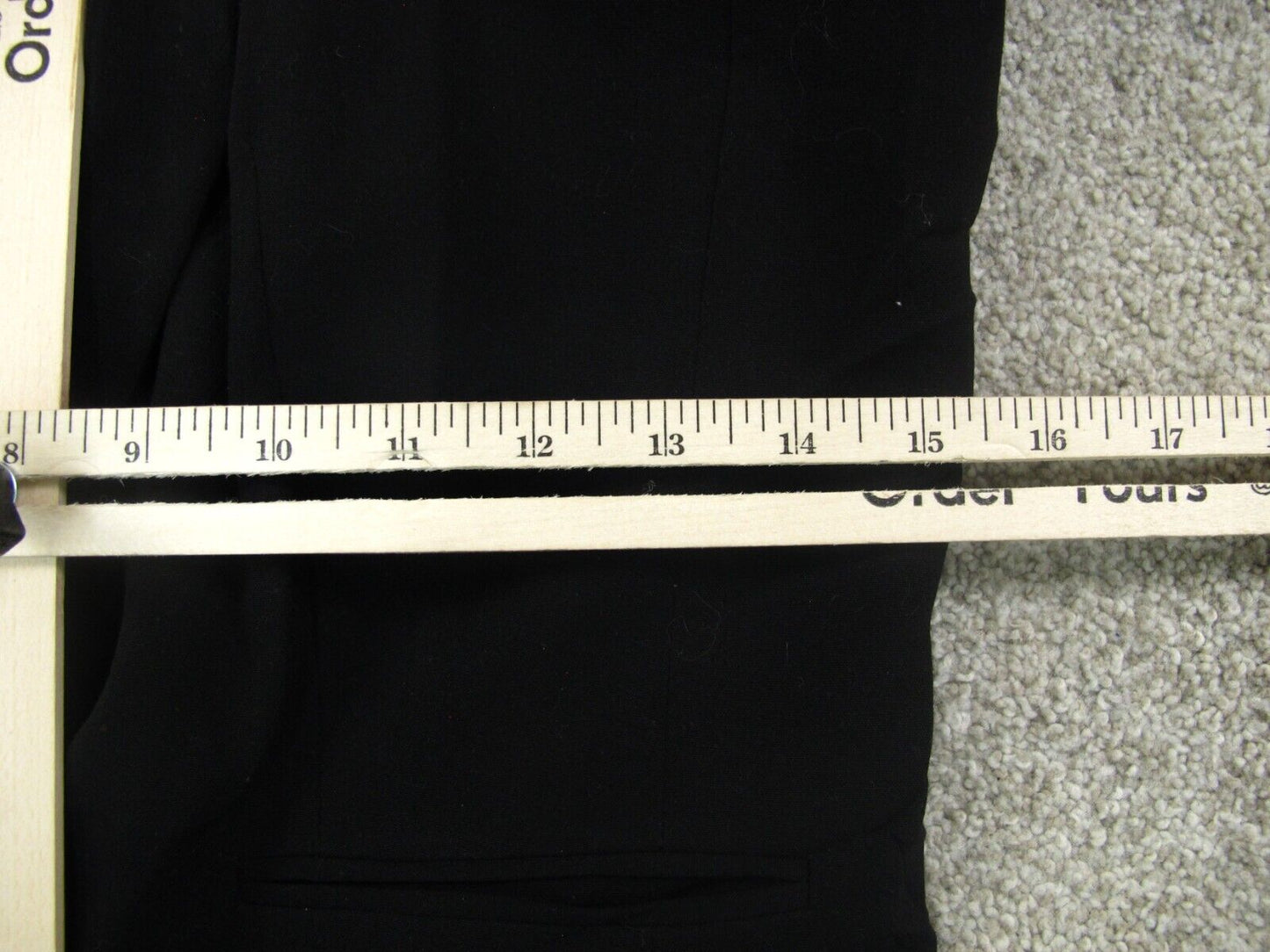 Calvin Klein Women Blazer Coat Long Sleeves Single Breasted Pockets Black Size 4