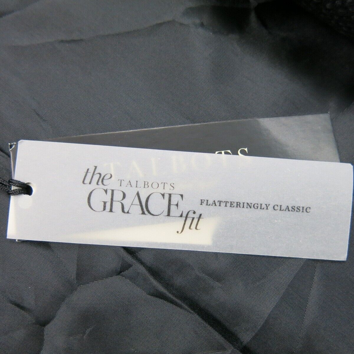 Talbots Womens Scrub Jacket Full Zip Flatteringly Classic Long Sleeve Black SZ 6