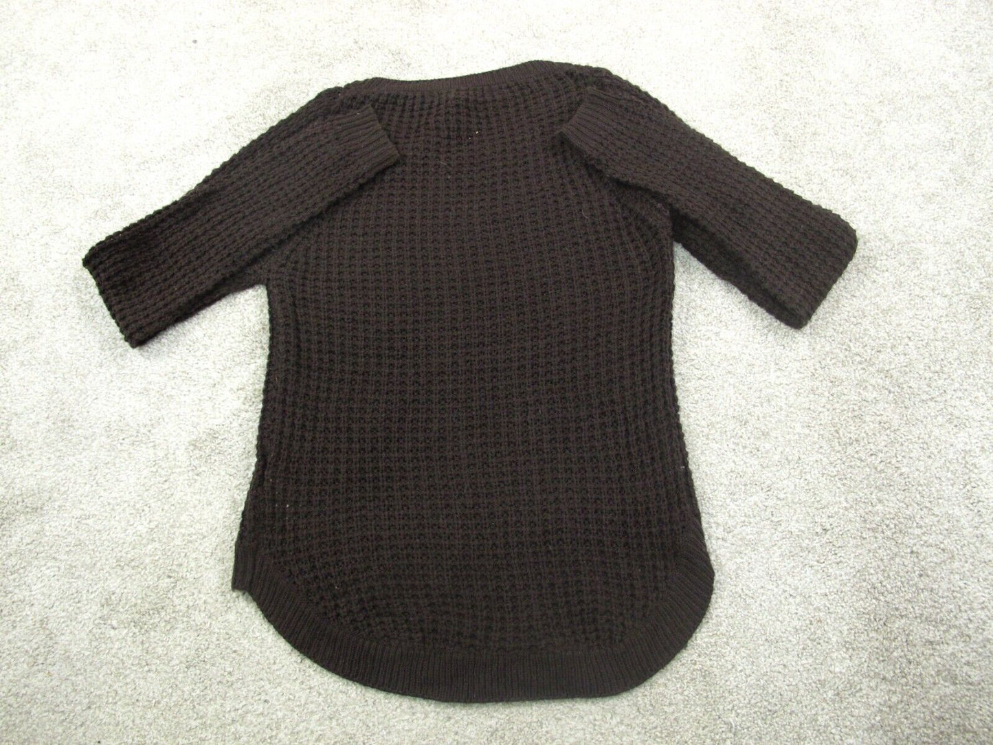 Forever 21 Womens Pullover Knitted Sweater Long Sleeves Dark Brown Size Small