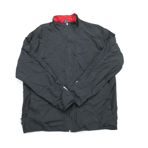 Vintage 90s Starter Mens Windbreaker Jacket Full Zip Long Sleeve Black SZ Medium
