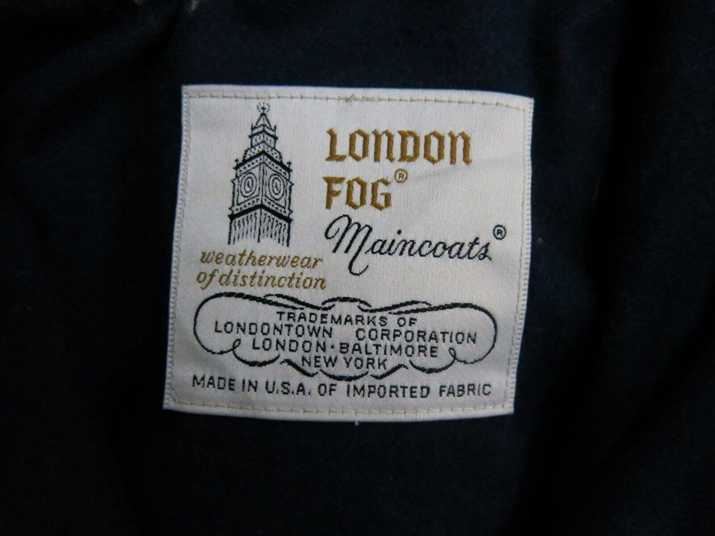 London Fog Mens Long Over Coat Open Front Long Sleeves Beige Size 10 Regular