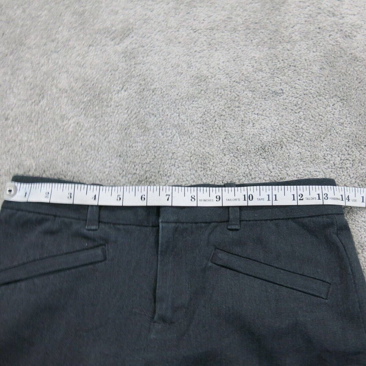 Vintage Women Skinny Ankle Pants Casual Mid Rise Pockets Black Size 0