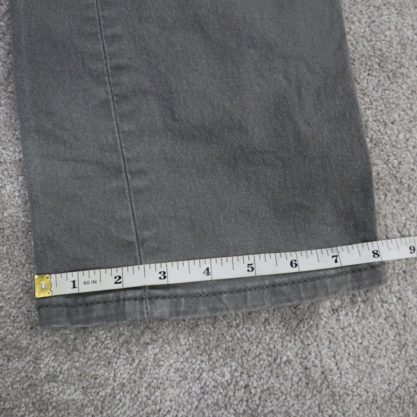 Levi's 513 Jeans Men's Size 36 Charcoal Stretch Regular Straight Denim Jeans