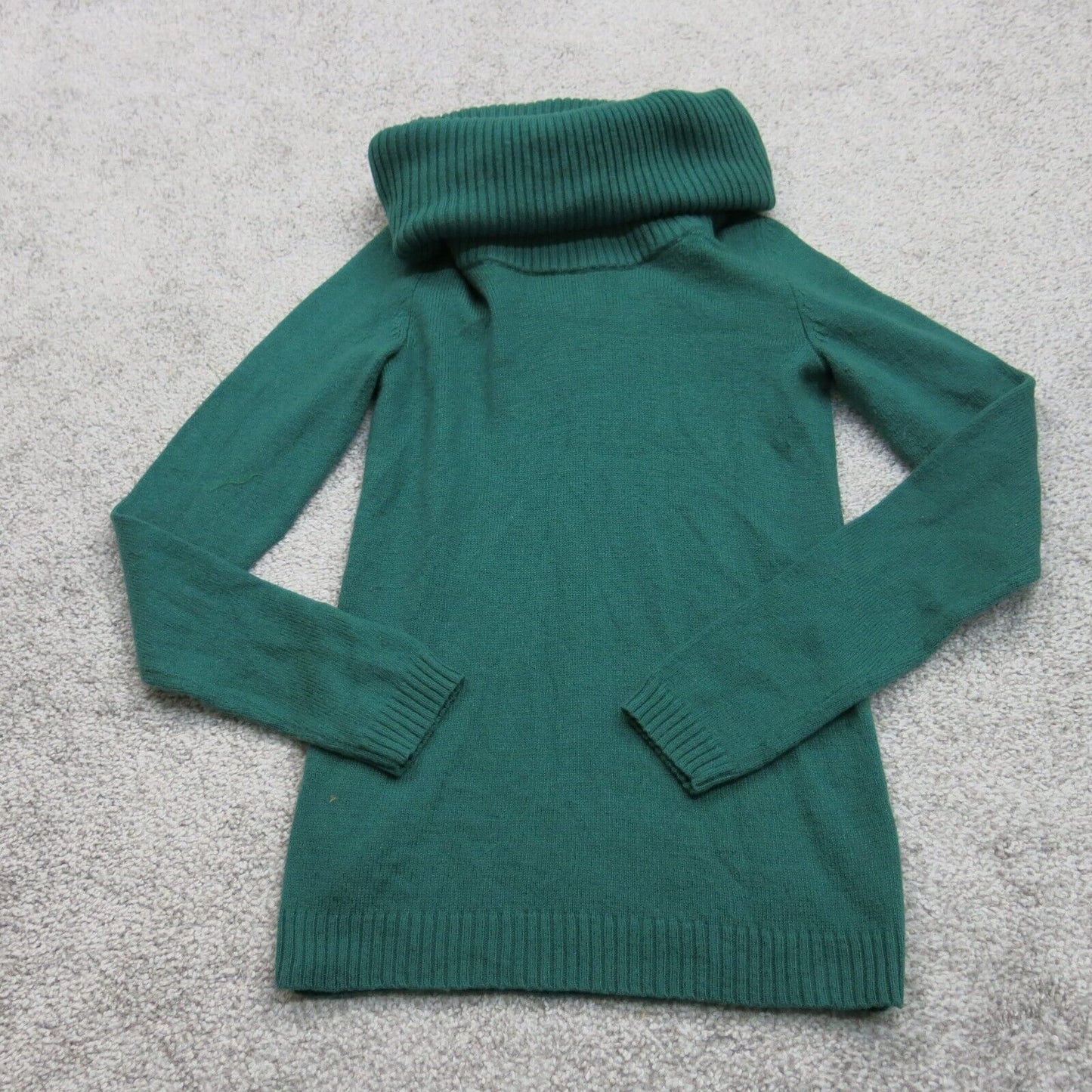 Gap Womens Turtleneck Pullover Sweater Knitted Long Sleeve Teal Green Size XS