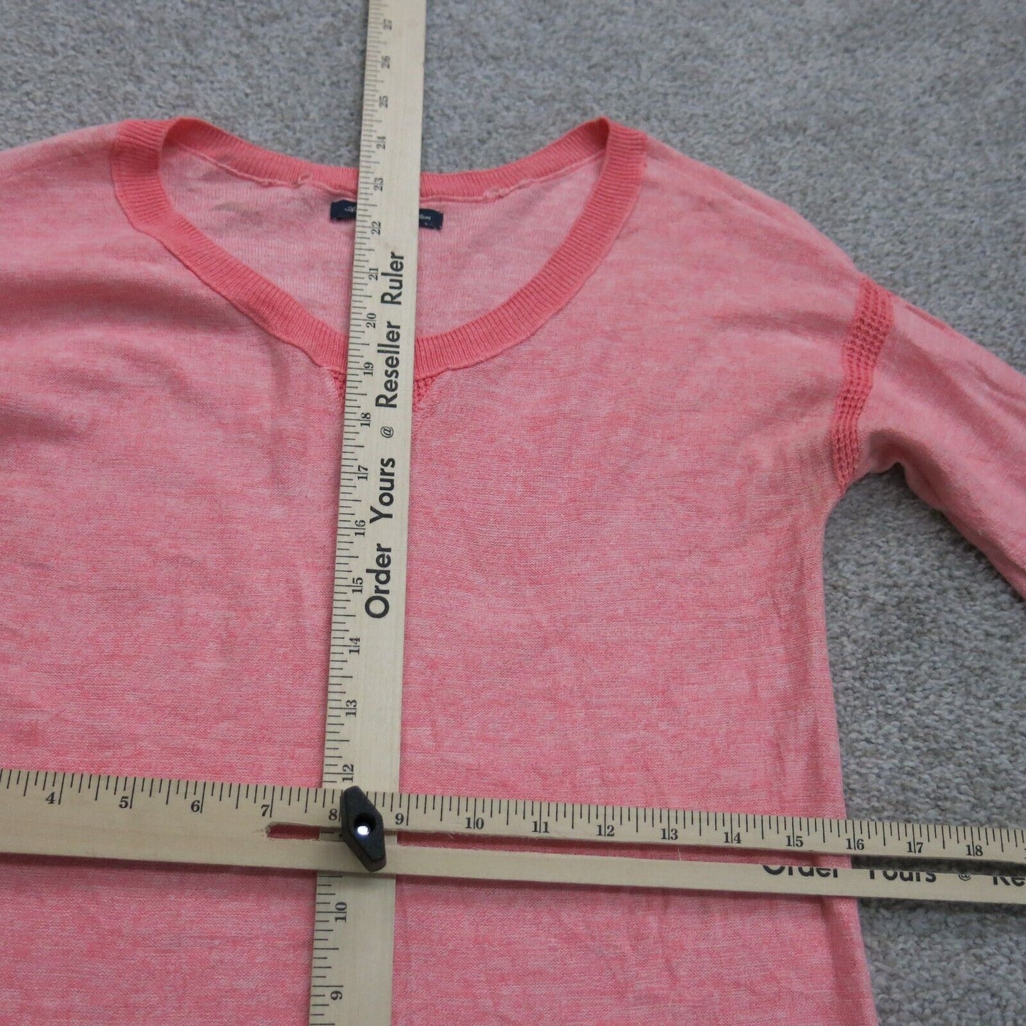 American Eagle Womens Knitted Sweater Long Sleeves Light Pink Size X Small