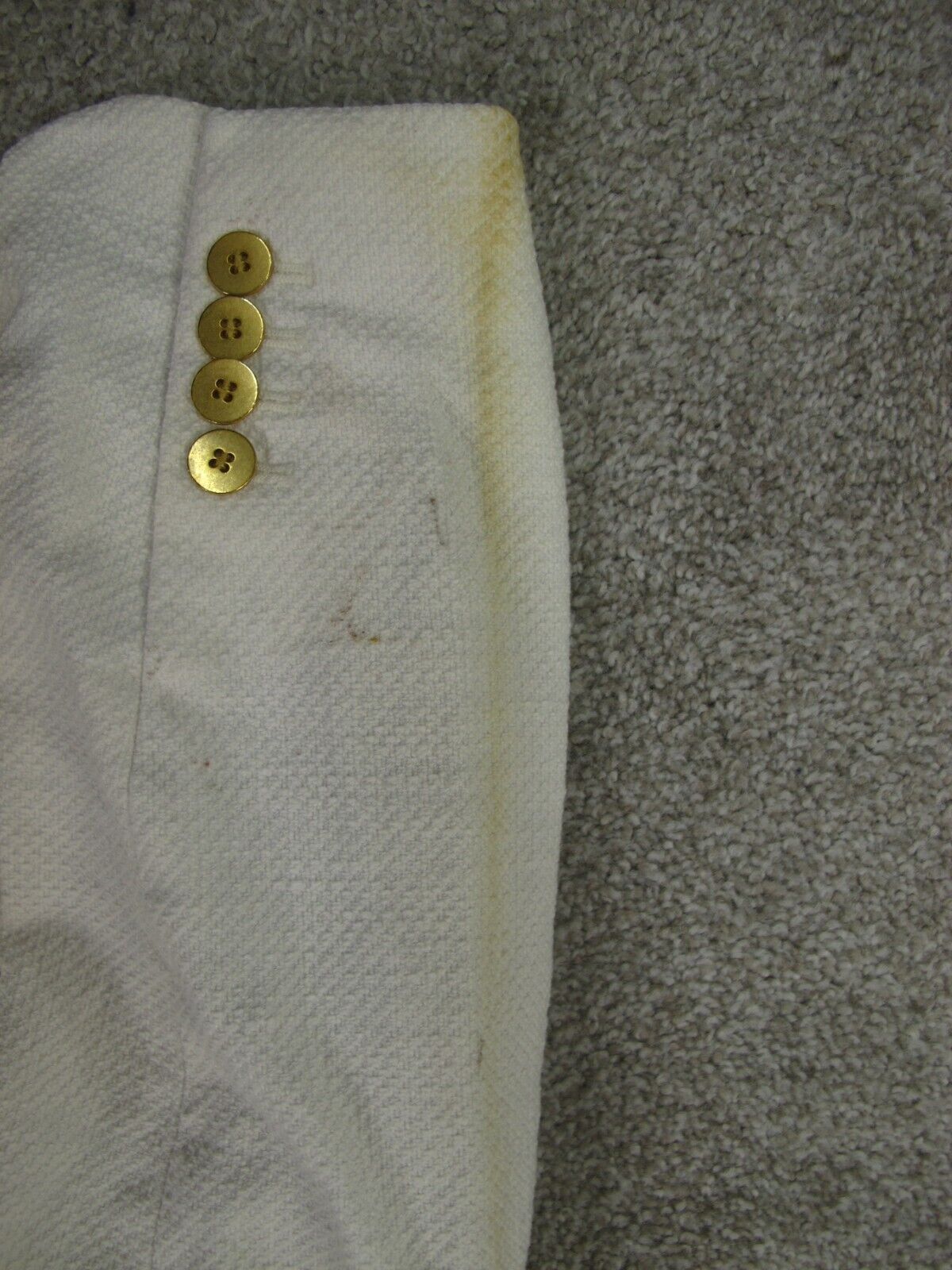 ANN Taylor Womens Blazer Coat Single Breasted Long Sleeves Pockets White Size 14